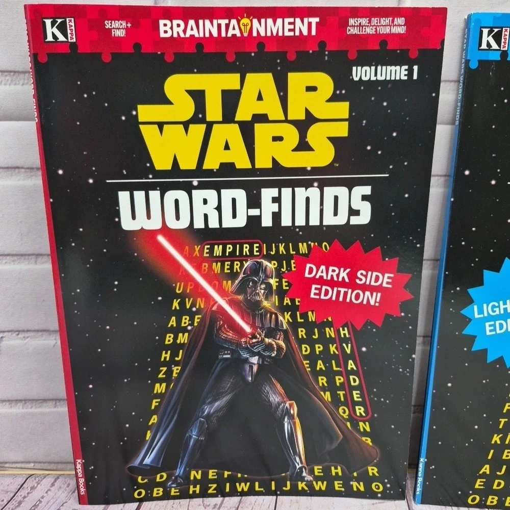 Star Wars Word-Finds Puzzle Book~Braintainment~ Volume 1&2~2 Books